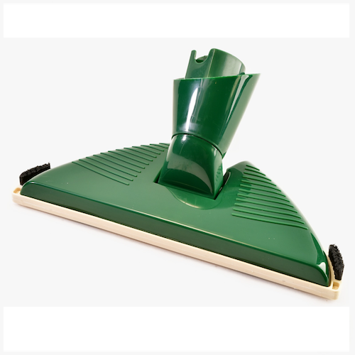 Brosse en forme demi-lune, verte pour tube ovale