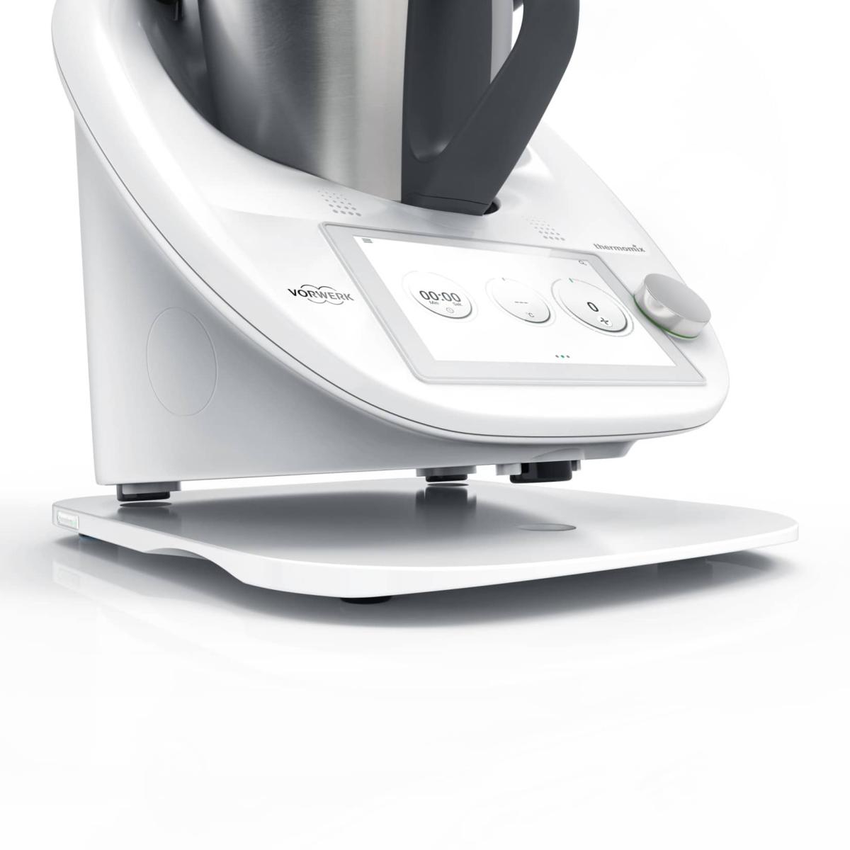 KitchenSlider | Blanc Alpin | Planche de glisse premium pour Thermomix TM6, TM5