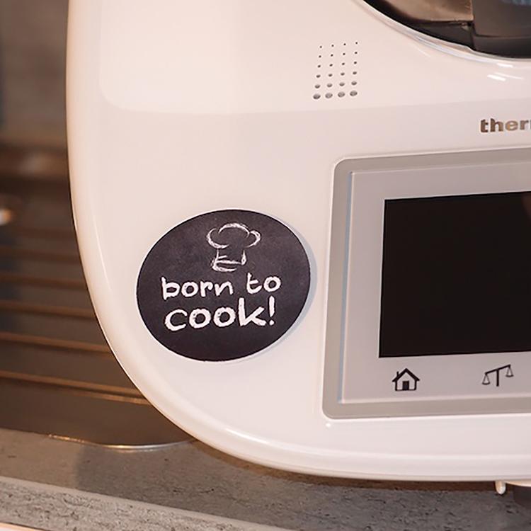 Thermomix  Sticker + Display Cleaner  "Born to Cook"